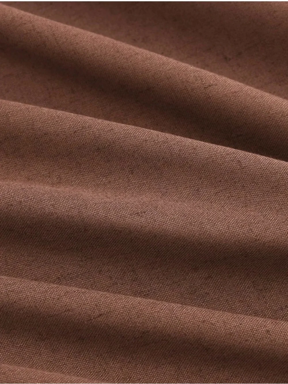 New Aersas Rustic Brown Pinch Pleated Linen Curtains 96 Inch Length 2 Panels